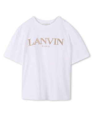 
  
    Lanvin
  
 Boys White Logo T-Shirt