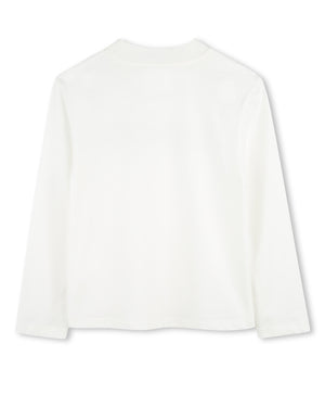 
  
    Lanvin
  
 Girls Ivory Logo Top
