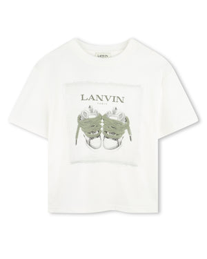 
  
    Lanvin
  
 Boys Ivory Graphic T-Shirt