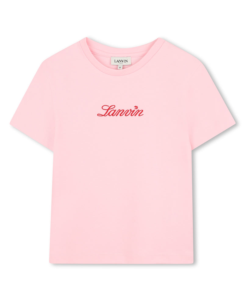 
  
    Lanvin
  
 Girls Pink Logo T-Shirt