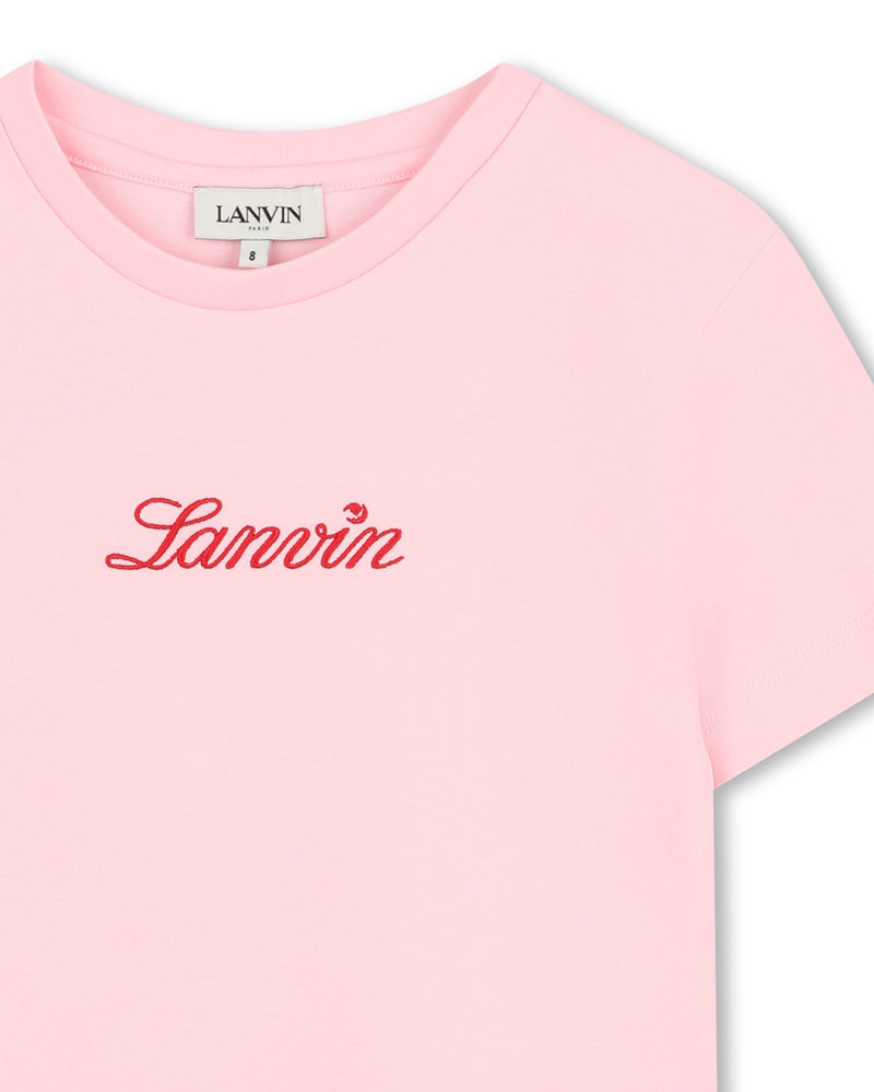 
  
    Lanvin
  
 Girls Pink Logo T-Shirt