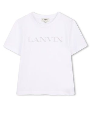 
  
    Lanvin
  
 Girls White Logo T-Shirt