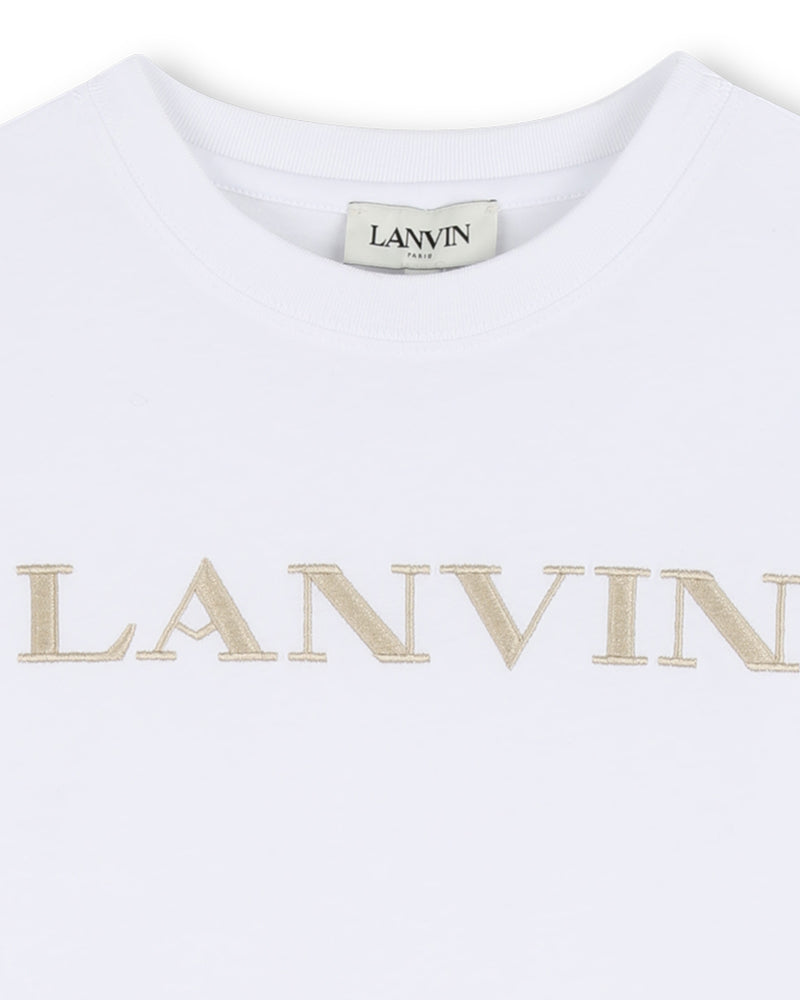 
  
    Lanvin
  
 Boys White Logo T-Shirt