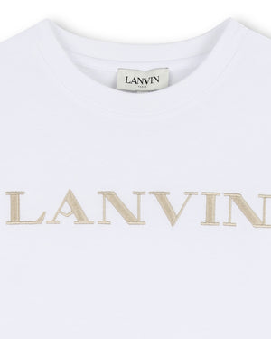
  
    Lanvin
  
 Boys White Logo T-Shirt