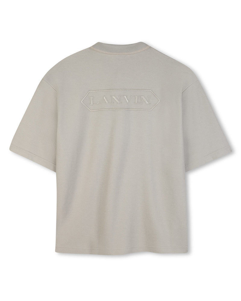 
  
    Lanvin
  
 Boys Beige Logo Polo