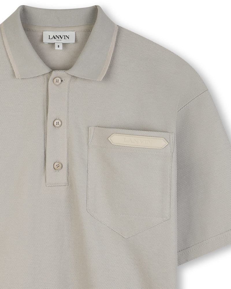 
  
    Lanvin
  
 Boys Beige Logo Polo