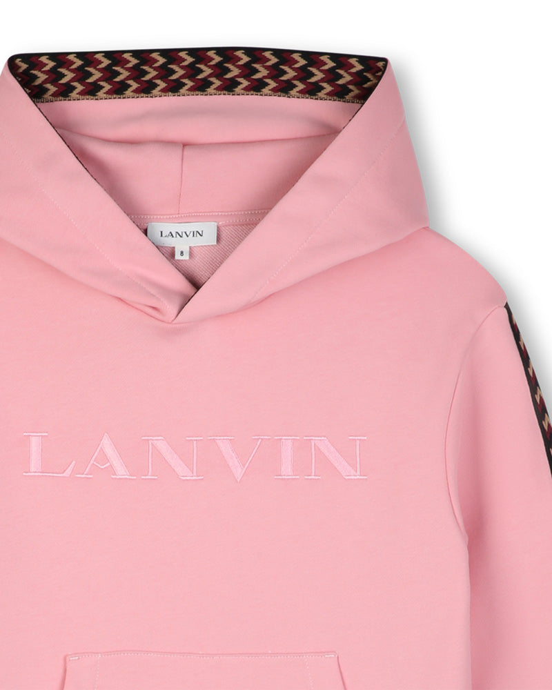 
  
    Lanvin
  
 Girls Pink Logo Sweater Dress