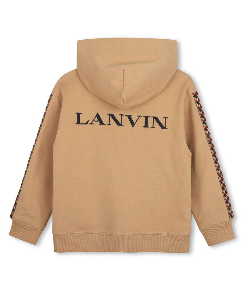 
  
    Lanvin
  
 Boys Beige Embroidered Logo Sweater