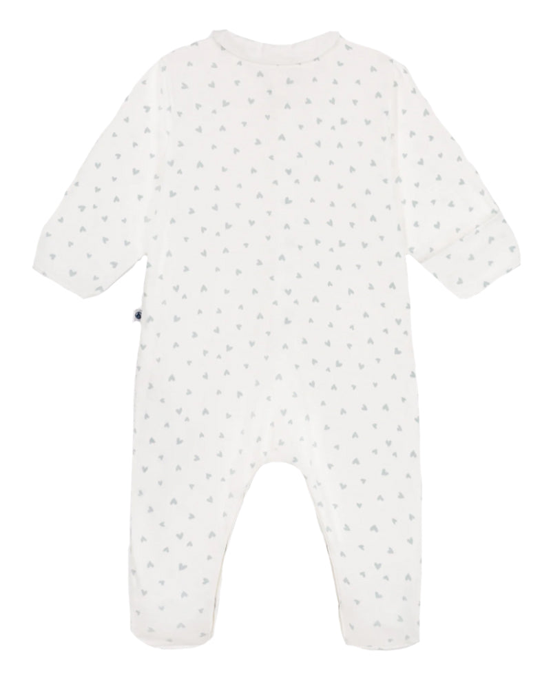 
  
    Petit
  
    Bateau
  
 Baby Ivory Mini Heart Onesie