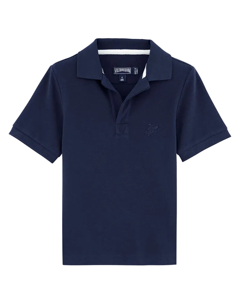 
  
    Vilebrequin
  
 Boys Navy Cotton Piqué Polo