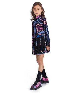 
  
    Emilio
  
    Pucci
  
 Girls Multi/Print Mock Neck Top