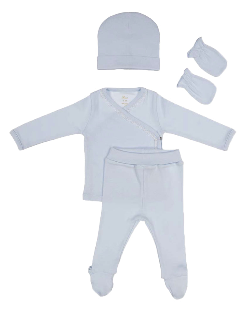 Baby Boys Blue Cotton Gift Set