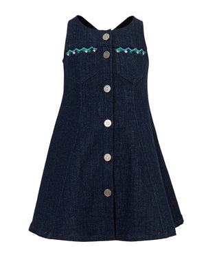 
  
    Emilio
  
    Pucci
  
 Girls Denim Sleeveless Dress