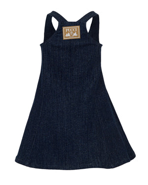 
  
    Emilio
  
    Pucci
  
 Girls Denim Sleeveless Dress