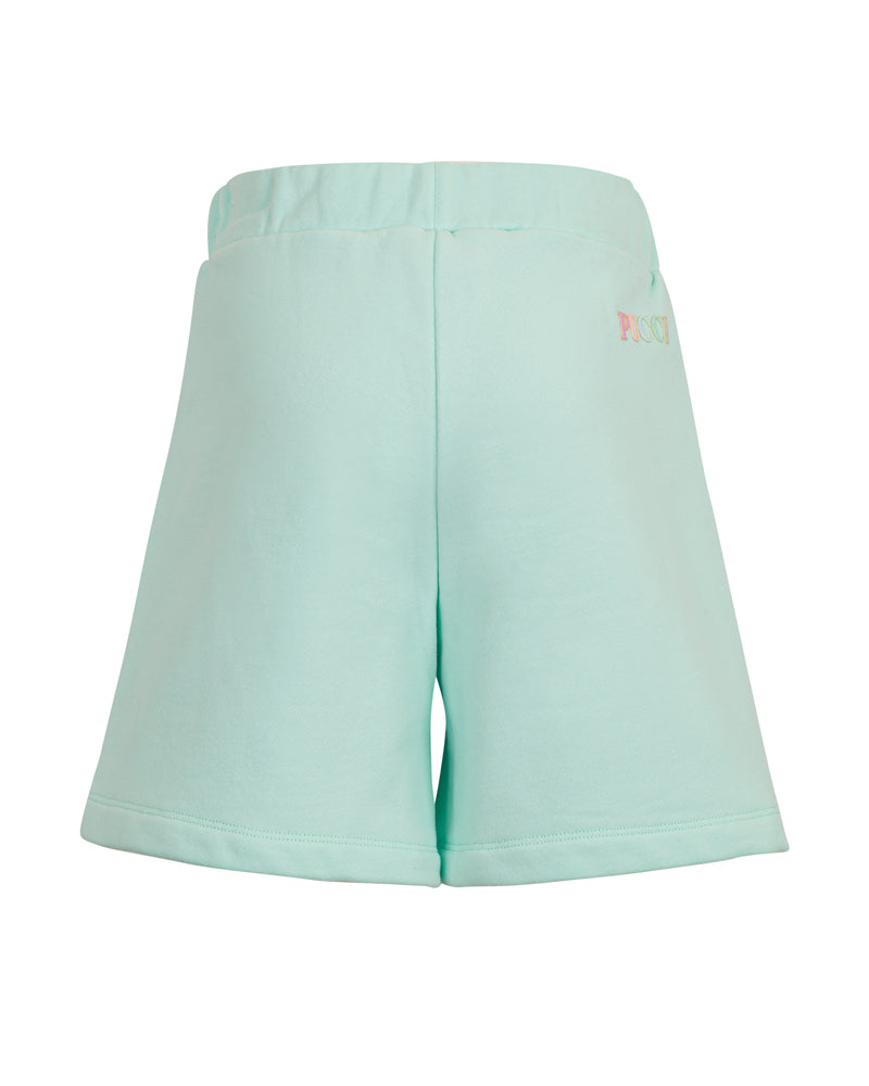 Girls Green Pocket Shorts