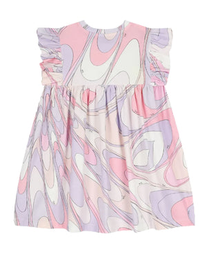 
  
    Emilio
  
    Pucci
  
 Girls Multi/Print Ruffle Sleeve Dress