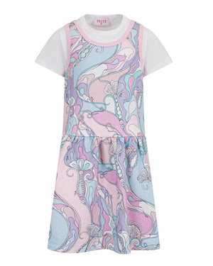 
  
    Emilio
  
    Pucci
  
 Girls Multi/Print Layered Dress