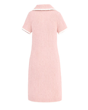 
  
    Emporio
  
    Armani
  
 Girls Pink Knit Collared Dress