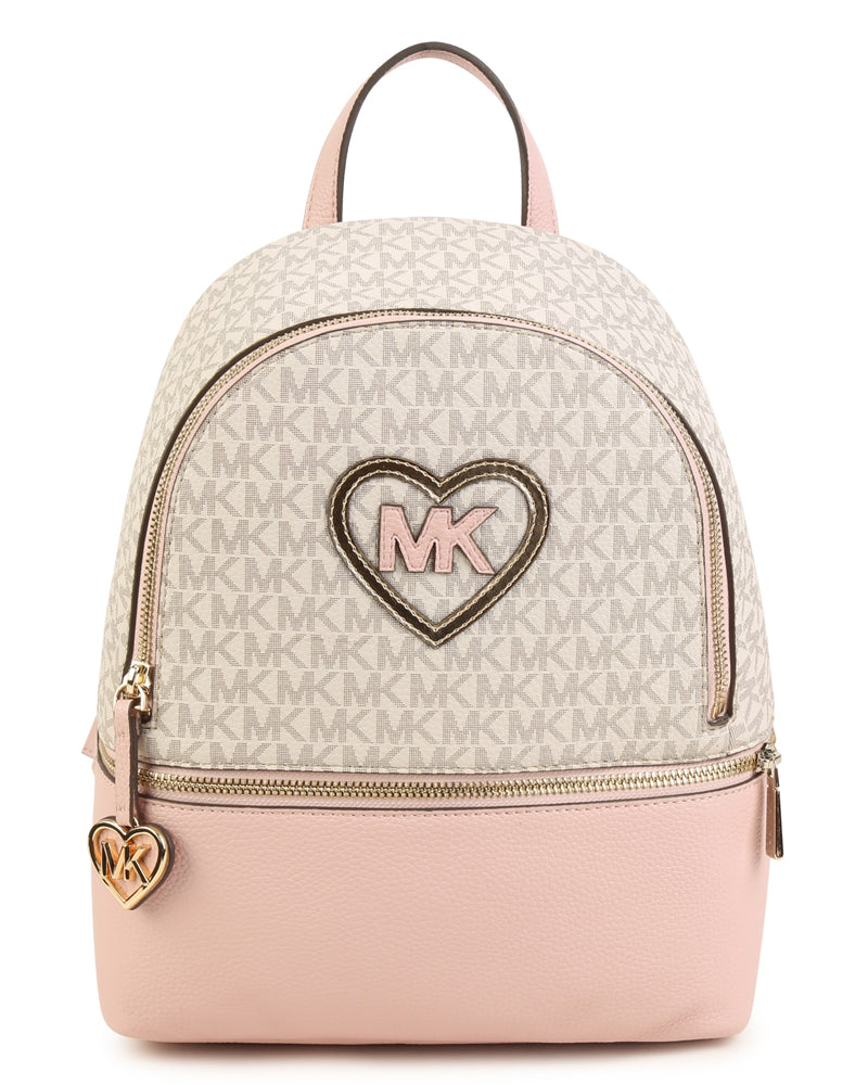 Michael kors pink backpack with studs best sale