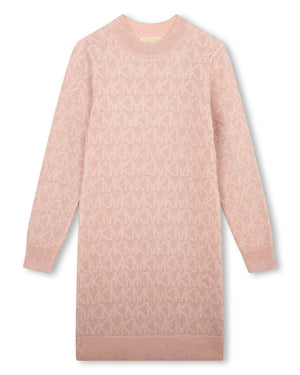 
  
    Michael
  
    Kors
  
 Girls Pink Knit Sweater Dress