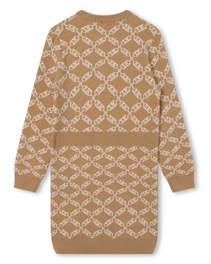 
  
    Michael
  
    Kors
  
 Girls Beige Knit Sweater Dress