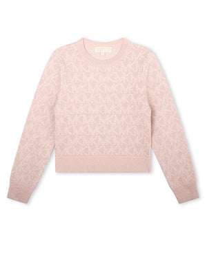 
  
    Michael
  
    Kors
  
 Girls Pink Knit Sweater