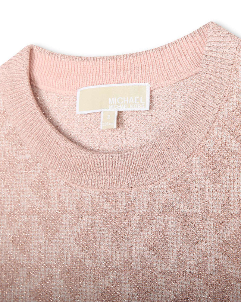 Girls Pink Knit Sweater