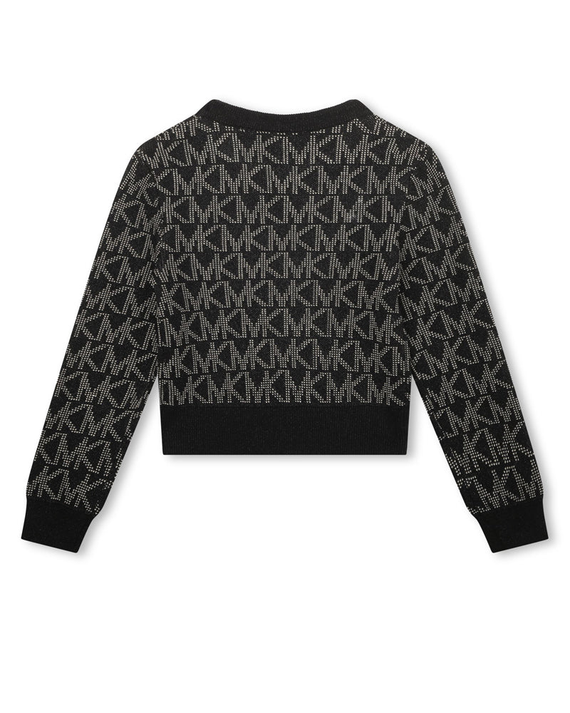 Girls Black Knit Sweater