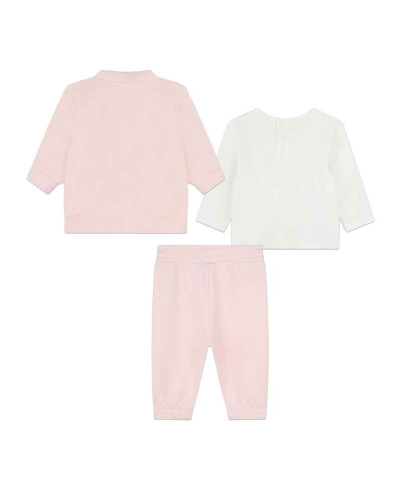 Baby Girls Pink Tracksuit Set