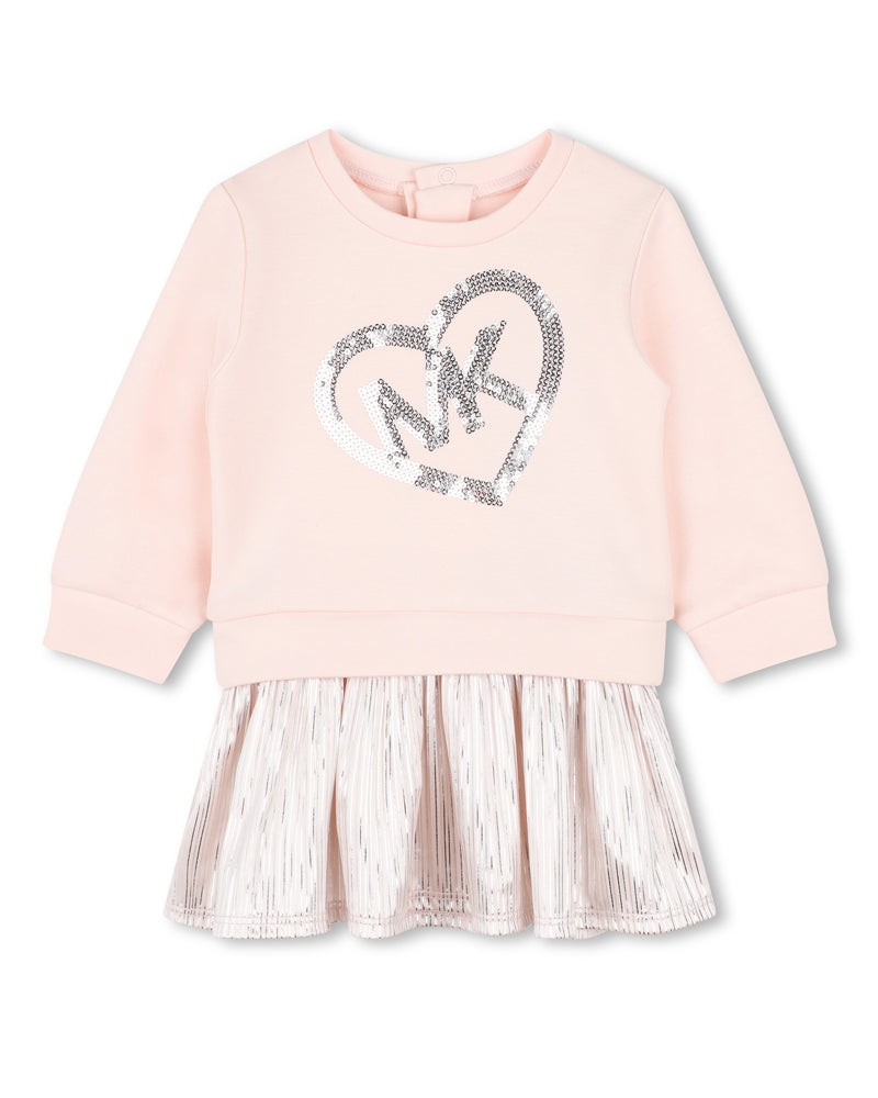 Baby Girls Pink Pleated Dress