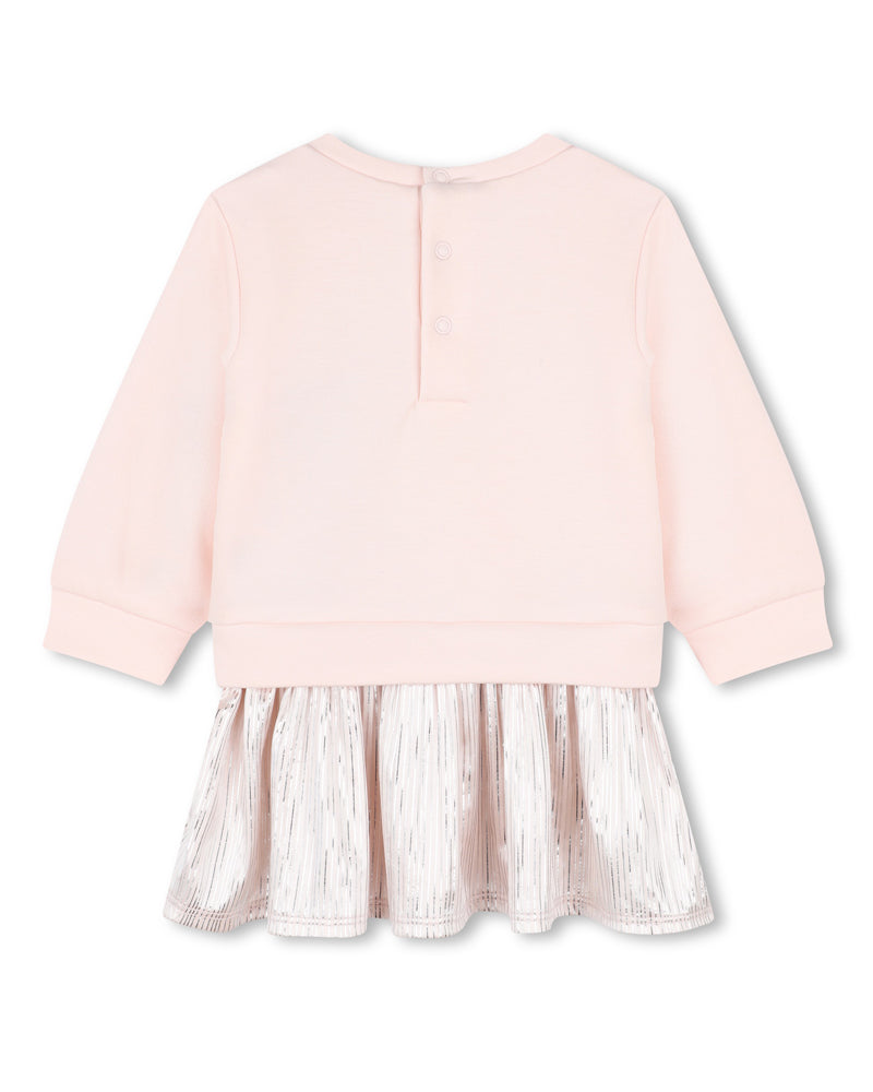 Baby Girls Pink Pleated Dress