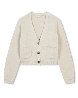 
  
    Michael
  
    Kors
  
 Girls Ivory Knit Cardigan