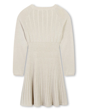 
  
    Michael
  
    Kors
  
 Girls Pleated Knit Gold Dress