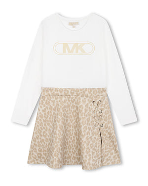 
  
    Michael
  
    Kors
  
 Girls Leopard Gold Dress