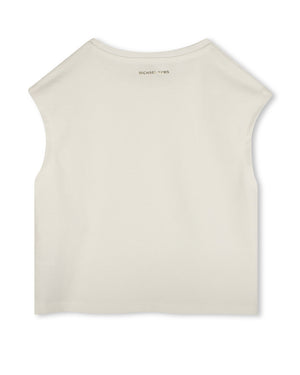 
  
    Michael
  
    Kors
  
 Girls Ivory Gold Sequins T-Shirt