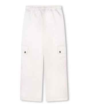 
  
    Michael
  
    Kors
  
 Girls Ivory Satin Cargo Pants