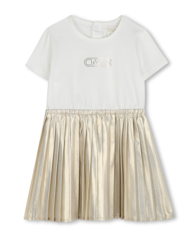 Baby Girls White/Gold Dress