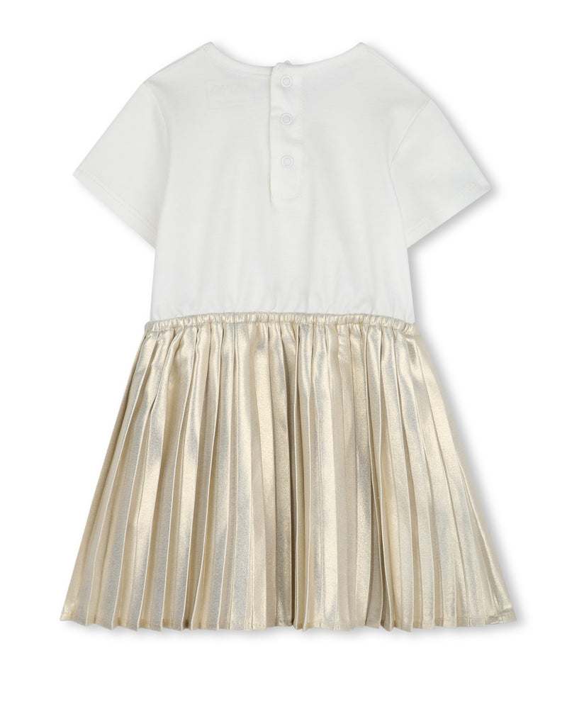 Baby Girls White/Gold Dress