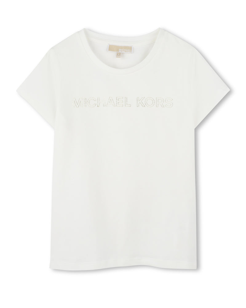 Girls White Logo T-Shirt