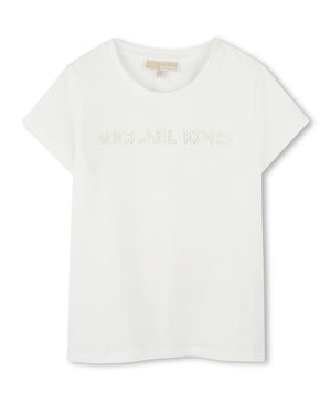 
  
    Michael
  
    Kors
  
 Girls White Logo T-Shirt