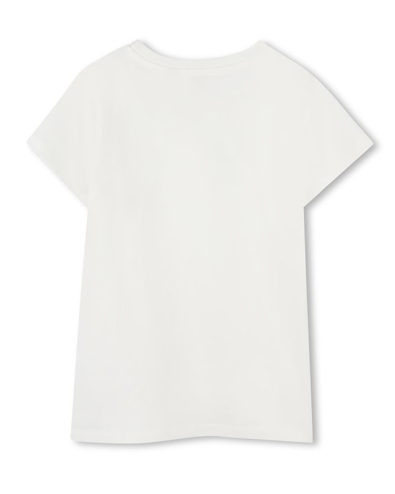 Girls White Logo T-Shirt