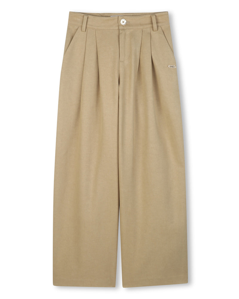 Girls Beige Twill Pants