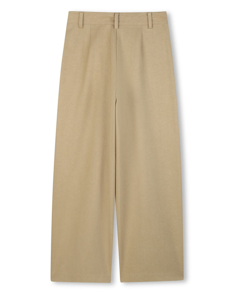Girls Beige Twill Pants
