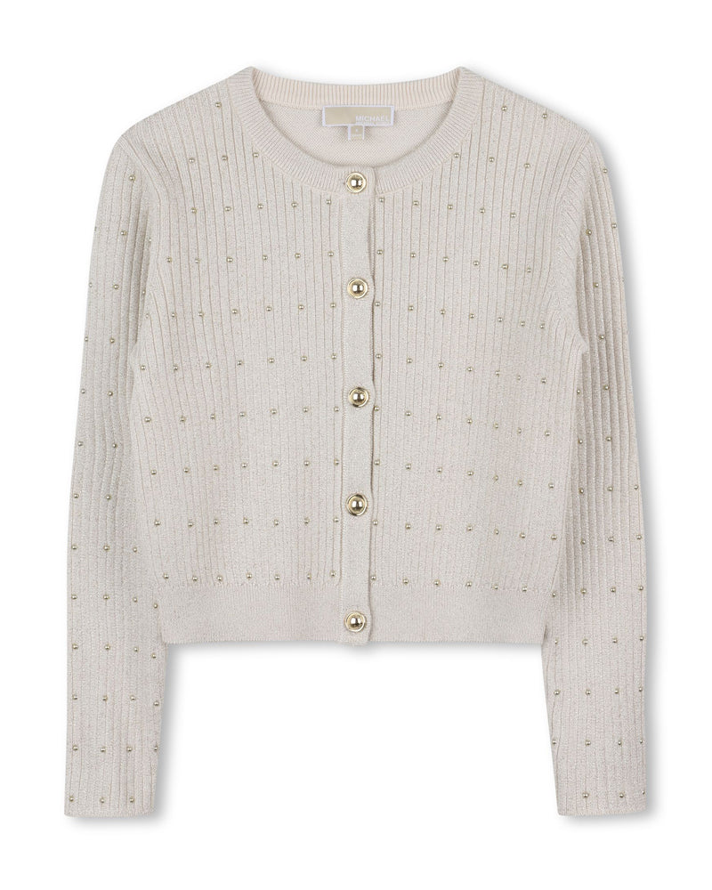 Girls Gold Knit Cradigan