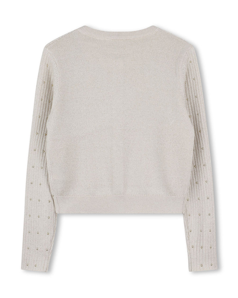 Girls Gold Knit Cradigan