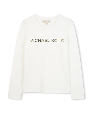 
  
    Michael
  
    Kors
  
 Girls Ivory Logo Top