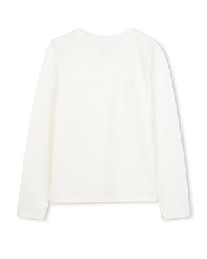
  
    Michael
  
    Kors
  
 Girls Ivory Logo Top