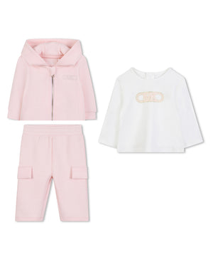 
  
    Michael
  
    Kors
  
 Baby Girls Pink Tracksuit Set