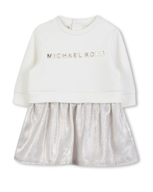
  
    Michael
  
    Kors
  
 Baby Girls Ivory/Gold Dress
