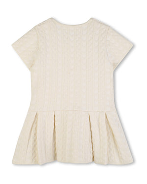 
  
    Michael
  
    Kors
  
 Baby Girls Ivory Knit MK Dress